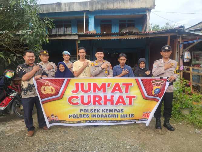 Polsek Kempas Gelar Jumat Curhat Pasca Lebaran 1446 H, Wujudkan Kamtibmas Aman dan Kondusif.
