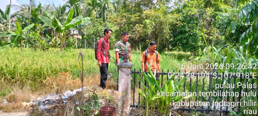 Babinsa Pulau Palas Gencarkan Sosialisasi Tapal Batas Wilayah kepada Masyarakat