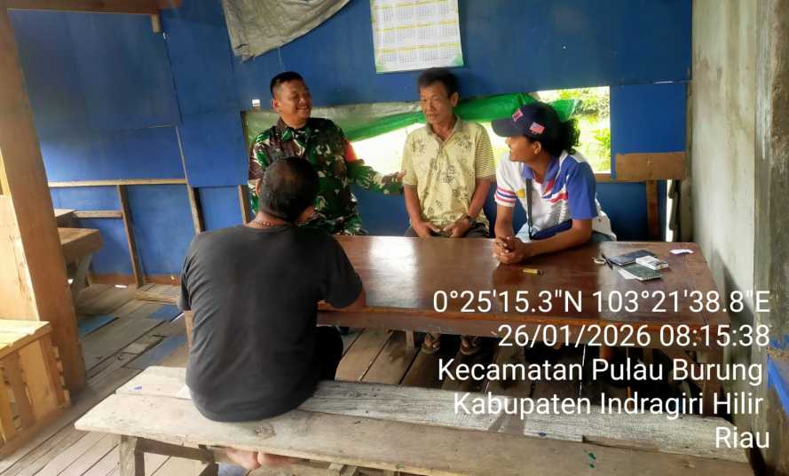 Babinsa Pulau Burung Gelar Silaturahmi, Dorong Animo Penerimaan Caba PK dan Cata PK TA 2026