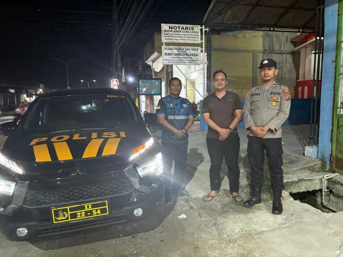 Giat Personil Polsek Labuhan Ruku: Patroli Malam untuk Mengantisipasi Gangguan Kamtibmas