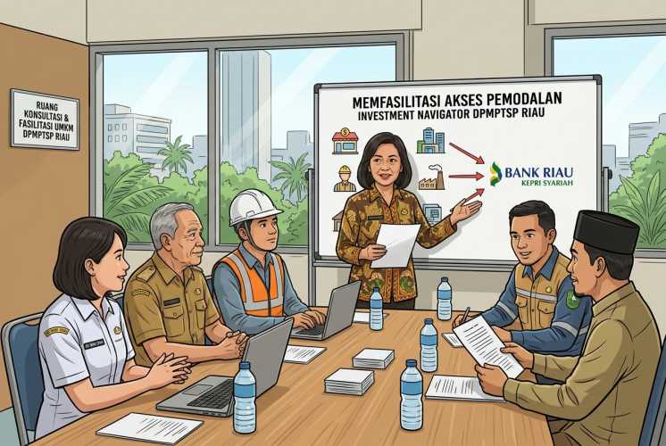 Pemprov Riau Fasilitasi Empat Perusahaan di Riau Buka Rekening BRK Syariah untuk Pembiayaan