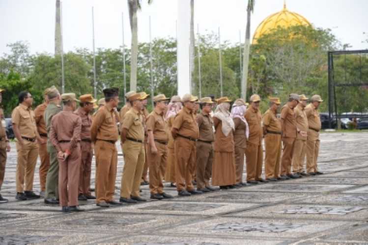 Pimpin Apel Perdana Pasca Libur Idul Fitri 1446 H, Bupati Siak Alfedri Sampaikan Hal Ini