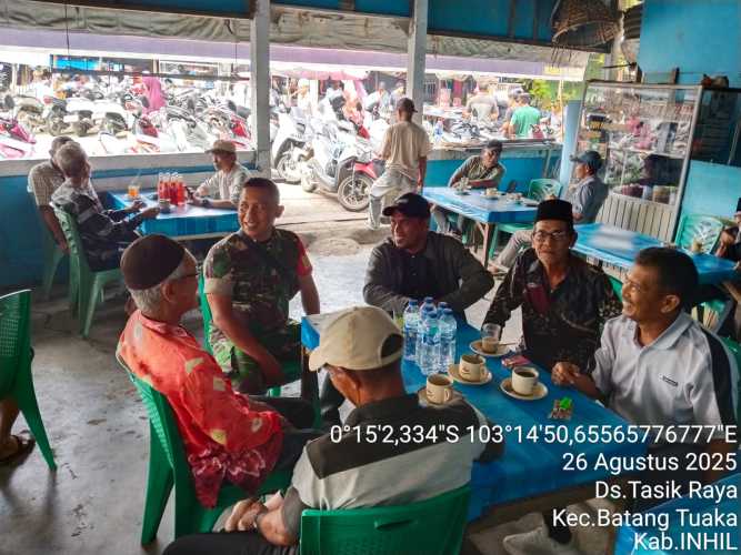 Babinsa Koramil 12/Btk Kodim 0314/Inhil Gencar Atasi Masalah Pekat di Wilayahnya