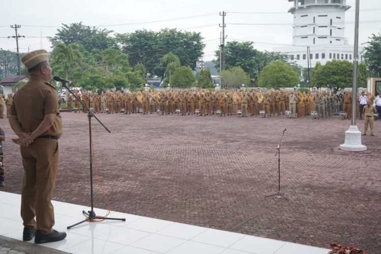 Wakil Bupati Asahan Pimpin Apel Gabungan Awal Bulan Oktober 2025