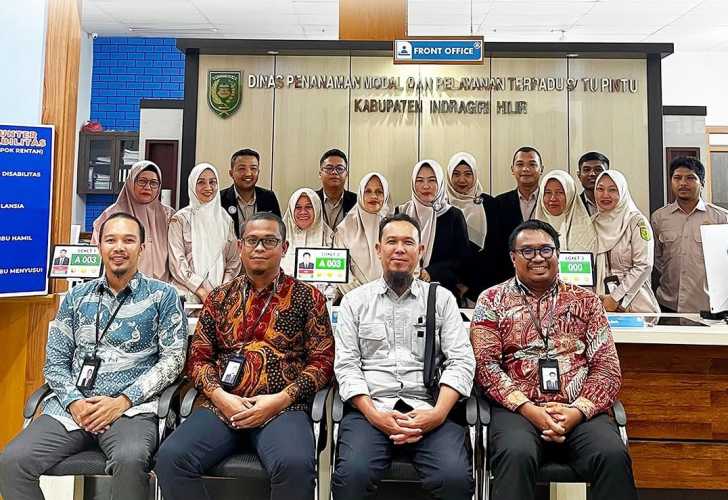 DPMPTSP Inhil Sambut Rombongan Ombudsman RI Riau Dalam Rangka Penilaian Kepatuhan Pelayanan Publik