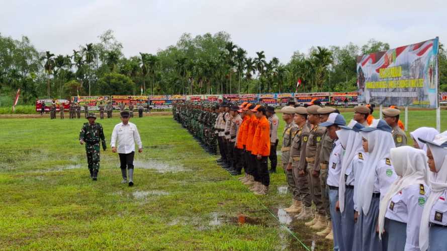 Danramil Tembilahan Danup Pembukaan TMMD Ke - 123 di Desa Mumpa