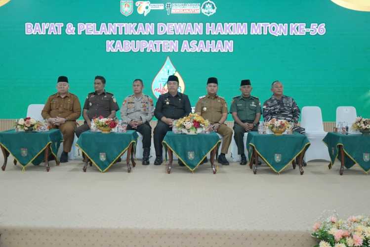 Lantik Dewan Hakim MTQ ke-56 Tingkat Kabupaten Asahan, Bupati Asahan Berharap Dapat Ciptakan Generasi Muda Yang Cinta Al-Qur'an