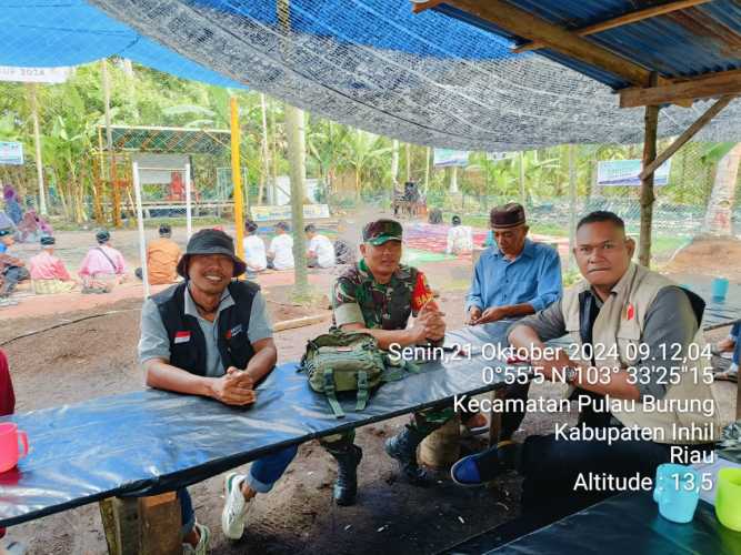 Babinsa Teluk Nibung Rutin Komunikasi Antara Lintas Tokoh