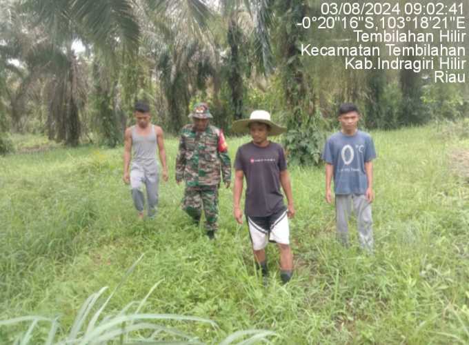 Serka Nuryadi Lakukan Penyuluhan Karhutlah di Wilayah Tembilahan Hilir