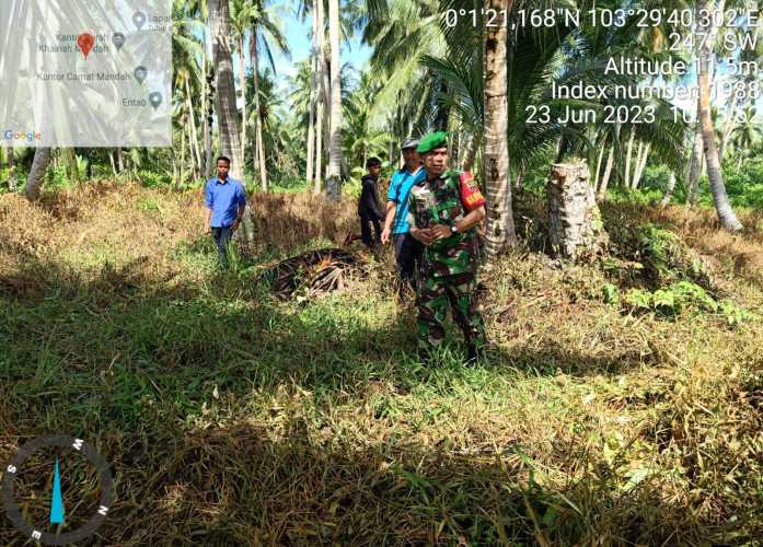 Serma H.Situmorang Pimpin Patroli Lahan Jumat Pagi