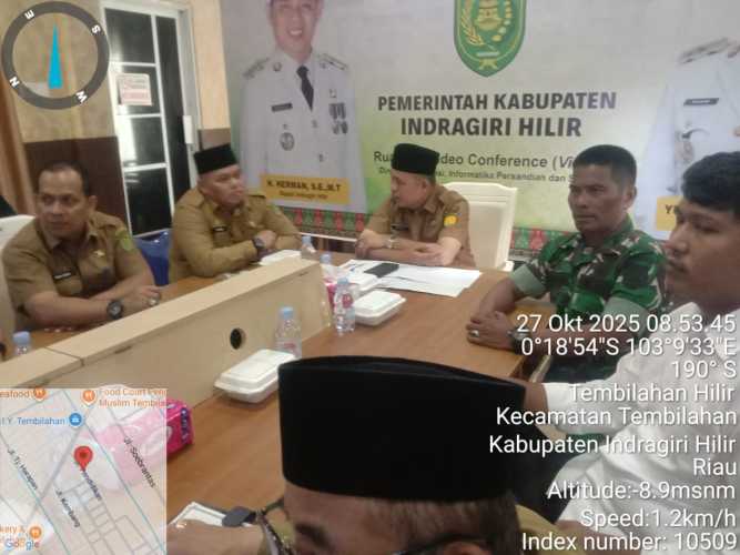 Peltu Jaharzan Mewakili Dandim 0314/Inhil Hadiri Rapat Koordinasi TPID Bahas Pengendalian Inflasi dan Program Strategis 2025