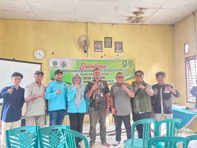 Pemdes Sekayan Gelar Sosialisasi Penyelesaian Penguasaan Tanah dalam Kawasan Hutan
