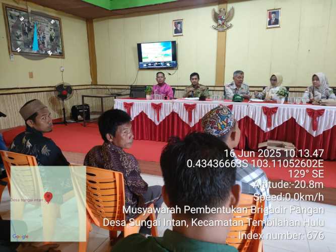 Pemerintah Desa Sungai Intan Bentuk Brigade Pangan untuk Tingkatkan Pertanian Modern