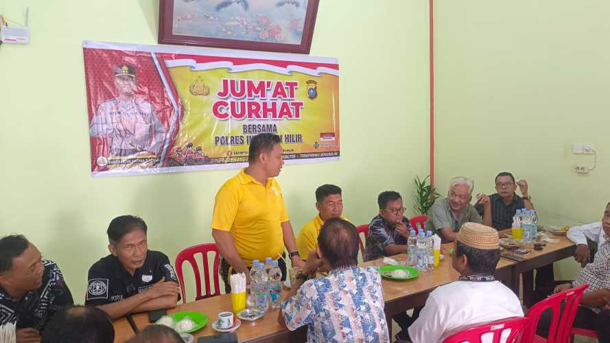 Polres Indragiri Hilir Gelar Jumat Curhat Bersama Masyarakat Tembilahan