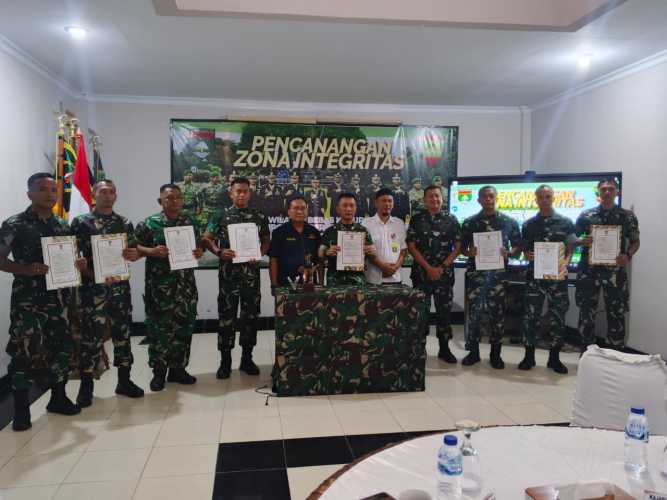 Komitmen Antikorupsi, Kodam XIX Tuanku Tambusai Canangkan Zona Integritas Menuju WBK