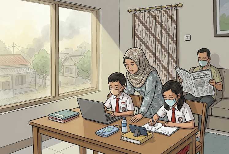 Dinas Pendidikan Bengkalis Terapkan Pembelajaran Daring Akibat Kabut Asap