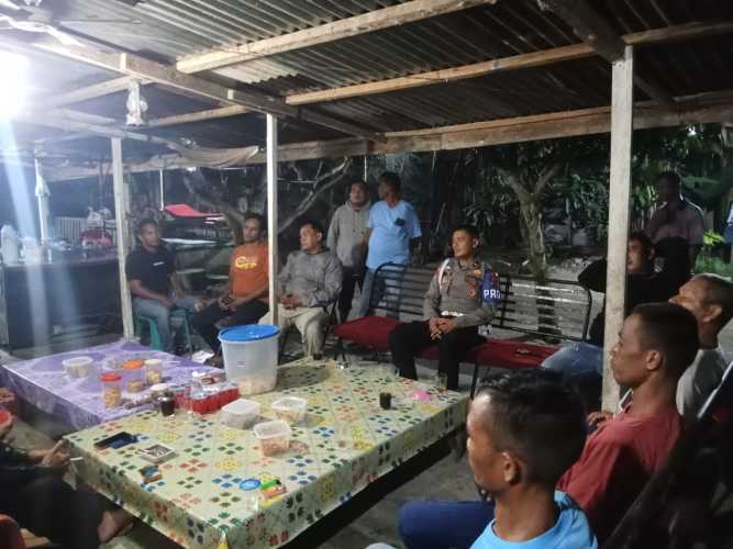 Personil Polsek Labuhan Ruku Laksanakan Patroli untuk Mengantisipasi Gangguan Kamtibmas