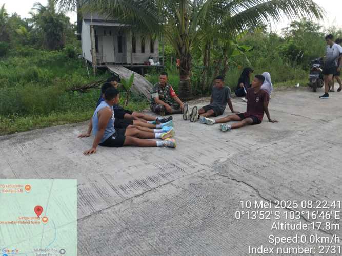 Babinsa Koramil 12/Batang Tuaka Ajak Generasi Muda Hindari Narkoba dan Judi Online