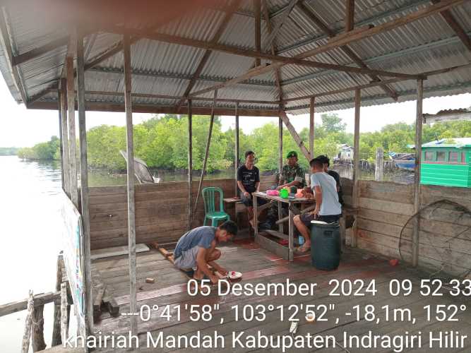 Babinsa Sepakat Jaya Menjaga Kondisi Sosial Paska Pilkada