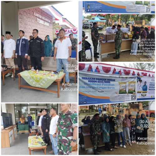 Tembilahan Gerakkan Pangan Murah, Perum Bulog Cabang Tembilahan  Salurkan 1 Ton Beras SPHP