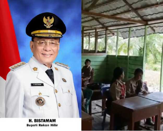Bupati Rohil Peduli Pendidikan, Dari Sekolah Terpencil Hingga Beasiswa untuk Anak Negeri