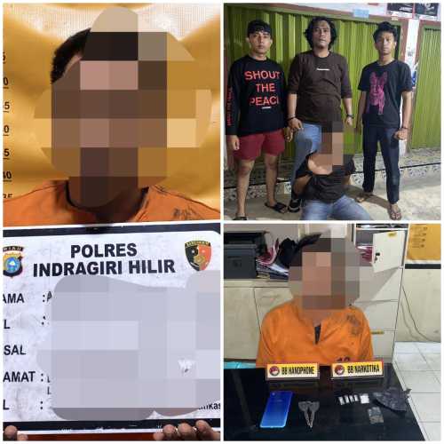 Polsek Enok Ringkus Pengedar Shabu di Desa Bagan Jaya