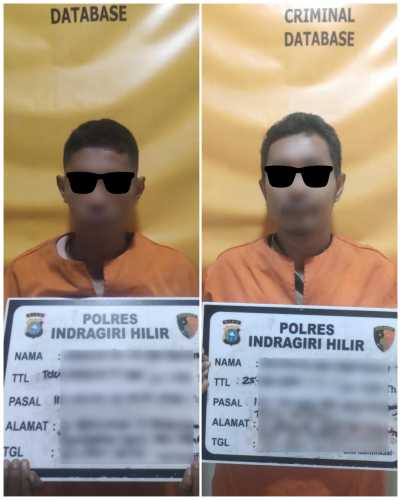 Drama Dini Hari di Tembilahan, Polisi Gagalkan Aksi Dua Pengedar  Sabu di Parkiran Hotel