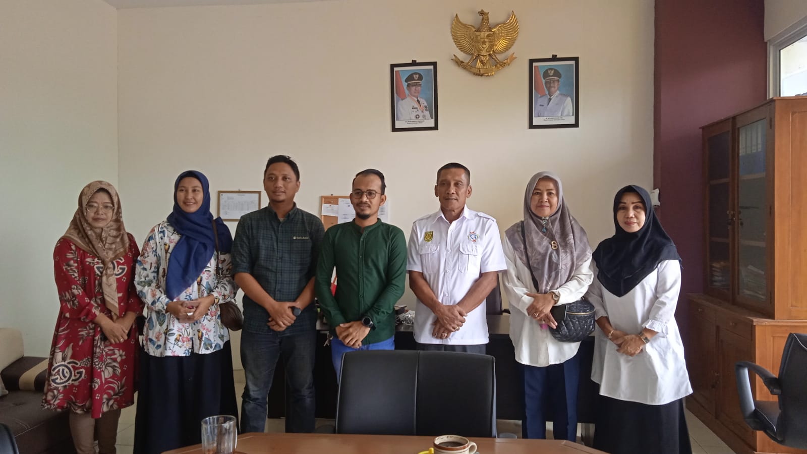 Galeri Penyampaian Laporan Wira usaha Merdeka FEB Unis Ke Diskop Inhil