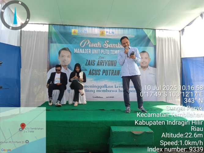 Pisah Sambut Manajer PT. PLN Nusantara Power Services PLTU Tembilahan: Zais Ariyono Berharap Agus Putranto Sukses