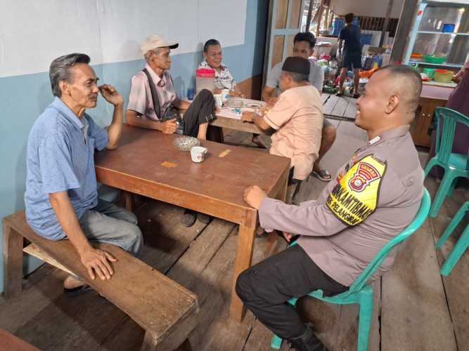 Jumat Curhat, Babinkamtibmas Simpang Kateman Wujudkan Pilkada Damai