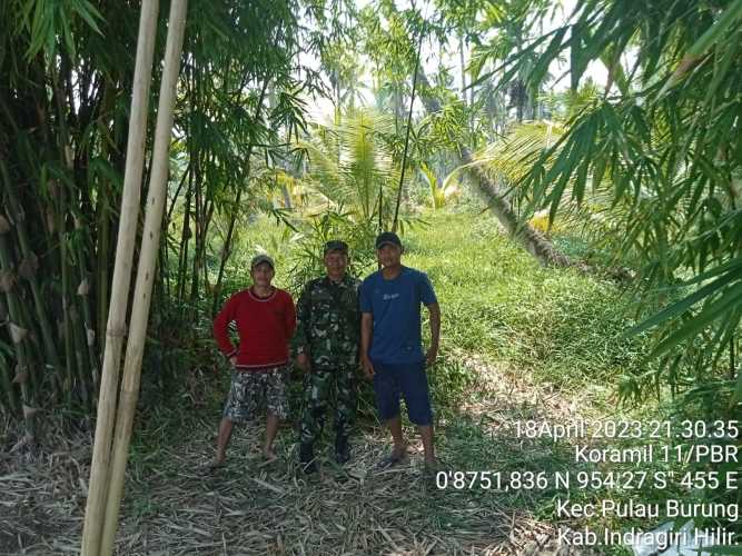 Sertu Wisnu Hartono Berkoordinasi dengan Warga Penanganan Kathutlah