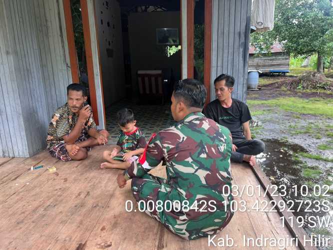 Babinsa Igal Kampanyekan Pemilu Damai