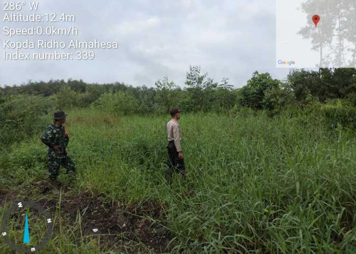 Kopda Ridho Almahesa Patroli Lintas  Hutan  Konsesi