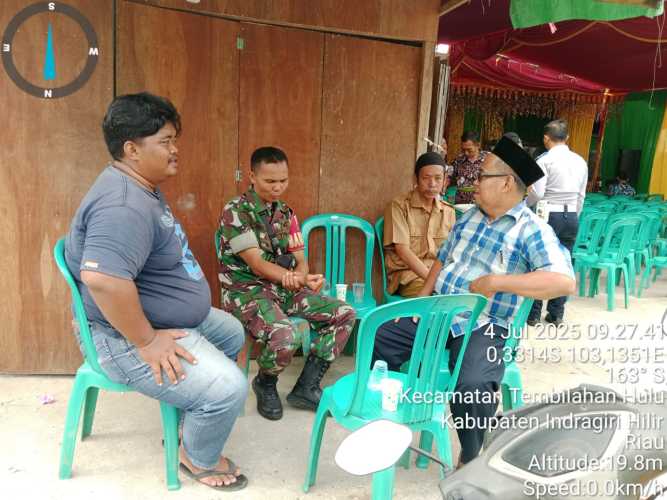 Babinsa Koramil 01/Tbh Hadiri Selamatan Keberangkatan Umroh Warga
