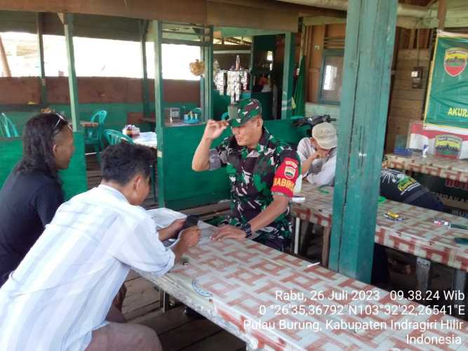 Babinsa Melakukan Pengembangan Jaring Teritorial