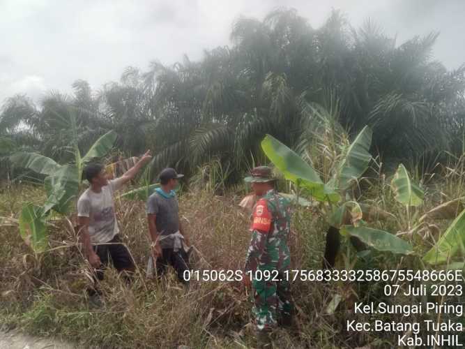 Koptu Sihabudin Jajaki Daerah Rawan Karhutlah