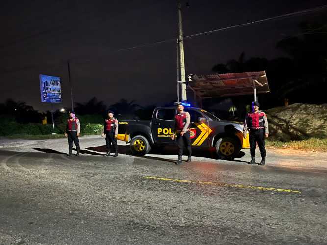 Polres Batu Bara Laksanakan Patroli Presisi Roda-4 untuk Antisipasi Gangguan Kamtibmas