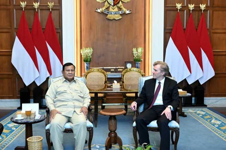 Presiden Prabowo Terima Wakil Menteri Perang AS Elbrigde Colby, Perkuat Kemitraan Strategis Indonesia-Amerika Serikat