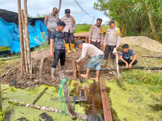 Pembangunan Jembatan Merah Putih Presisi Tahap II Gelombang 3 di Batang Tuaka Capai 20 Persen