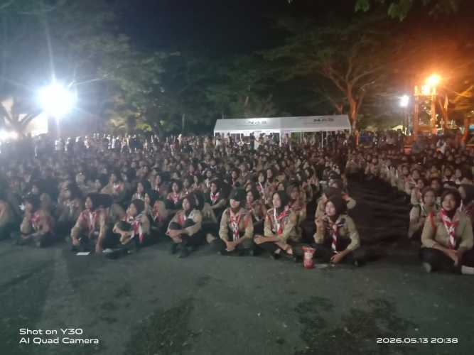 Kontingen Kwaran Kisaran Barat Tampil di Pentas Seni Jambore Kwarcab Asahan