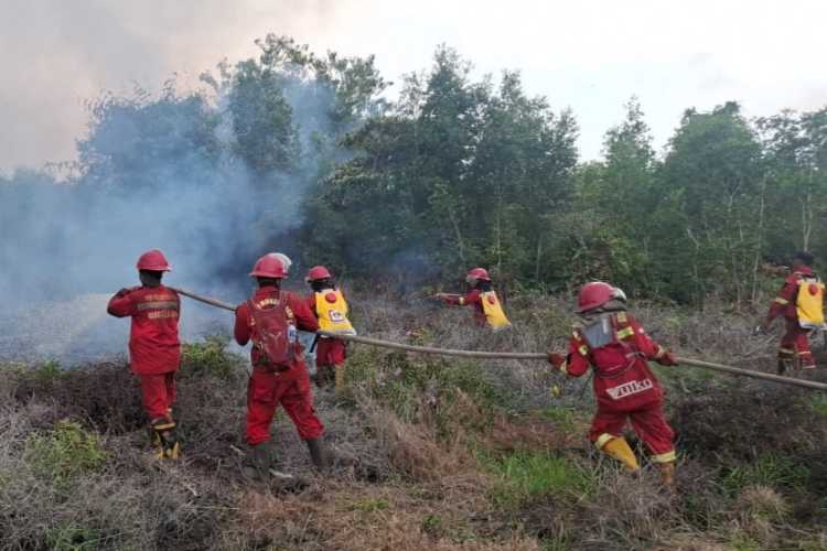 Angin Berubah Arah Persulit Manggala Agni Jinakkan Api