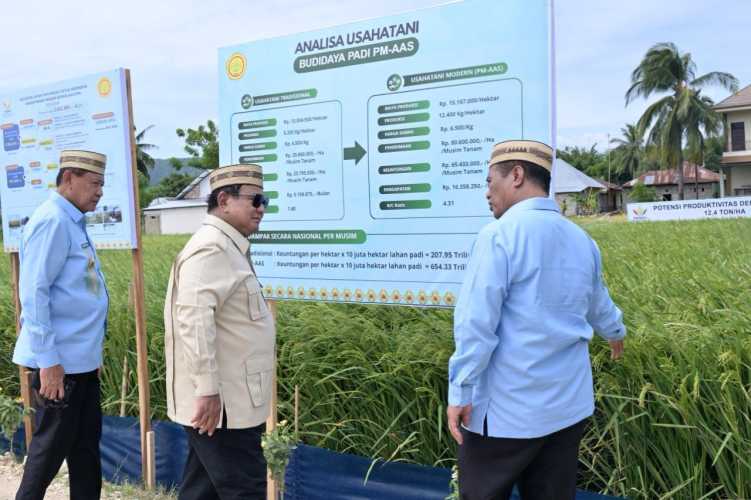 Di PENAS XVII, Presiden Prabowo Tinjau Teknologi Pertanian Modern untuk Perkuat Swasembada Pangan