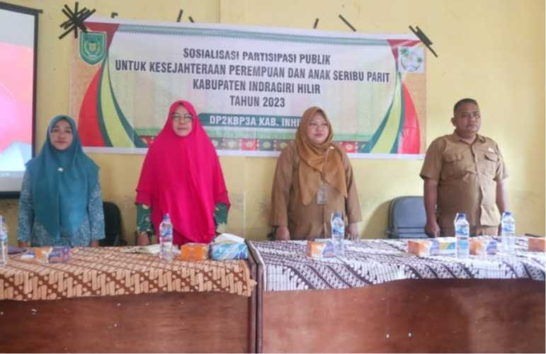 DP2KBP3A bekerjasama dengan forum puspa seribu parit Inhil Gelar Sosialisasi Partisipasi Publik