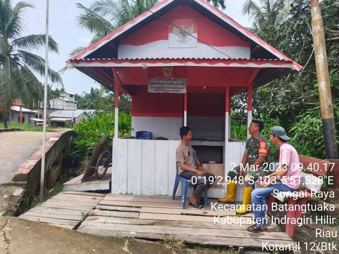 Di Kampung Pancasila, Babinsa Kenalkan Nilai Nilai Pancasila