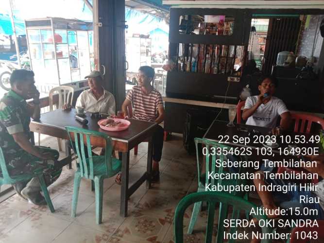 Babinsa Seberang Senantiasa Baik  dengan Masyarakat