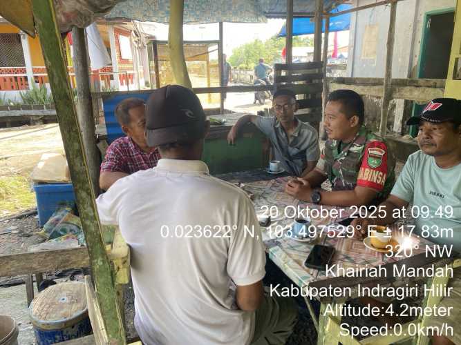 Babinsa Bente Tingkatkan Pembinaan Teritorial Lewat Kegiatan Komduk Bersama Masyarakat