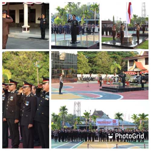 Polres Indragiri Hilir Gelar Upacara Peringatan HUT ke-80 Kemerdekaan Republik Indonesia