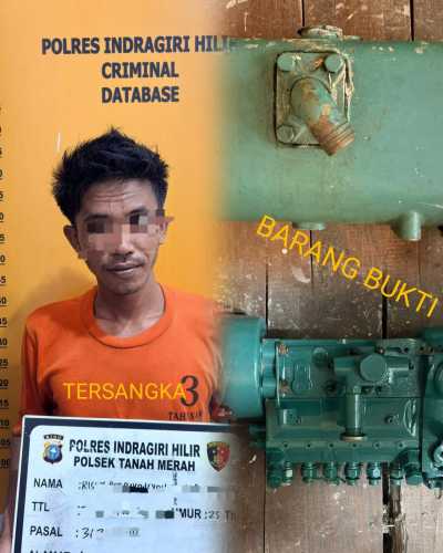 Polsek Tanah Merah Ungkap Kasus Pencurian dengan Pemberatan, Pelaku Gasak Komponen Mesin Kapal Senilai Rp30 Juta