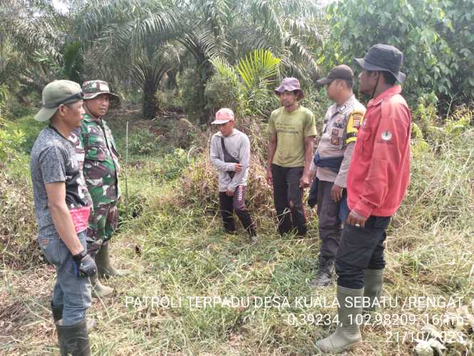 Babinsa Menyadarkan Kembali Petani di Daerah Rawan Karhutlah