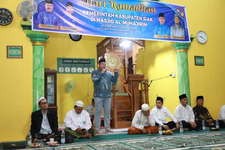 Safari Ramadan di Bungaraya, Bupati Siak beri pesan ini